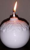 Lamparina de porcelana à óleo